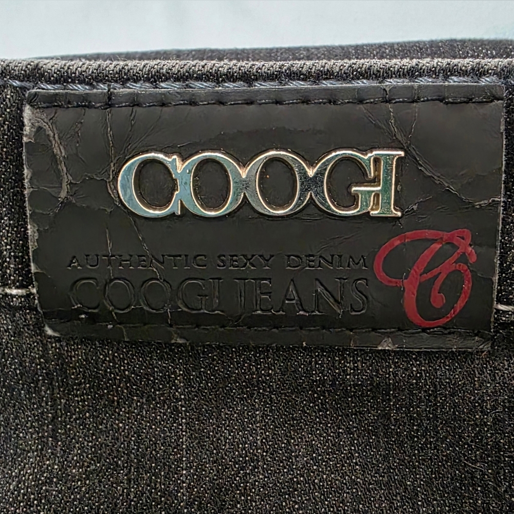 COOGI Black Faded Embroidered Straight Leg Women's Jeans Size 15/16 (Junior Sz) - Picture 10 of 10